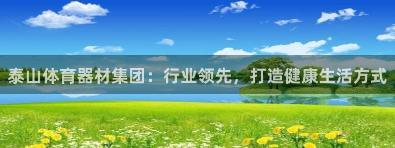 耀世天下：泰山体育器材集团：行业领先，打造健康生活方