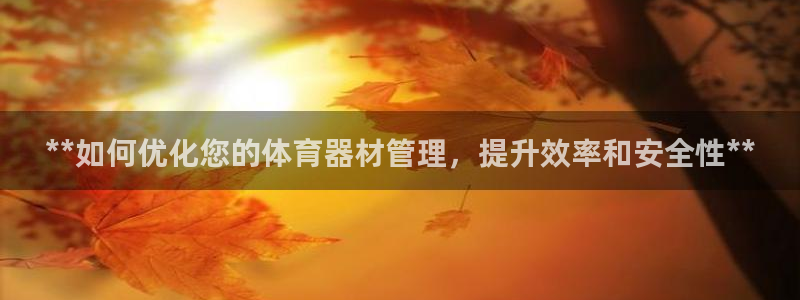 耀世官网注册时间：**如何优化您的体育器材管理，提升