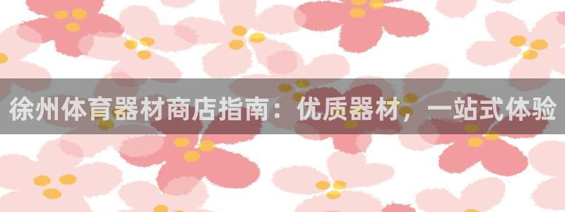 耀世娱乐挂机脚本：徐州体育器材商店指南：优质器材，一