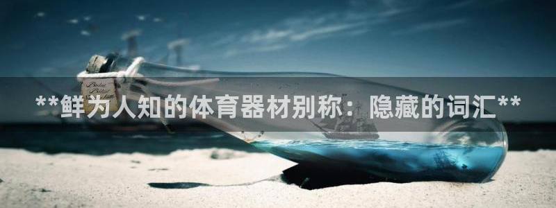 耀世平台心 58534I 耀世：**鲜为人知的体育器