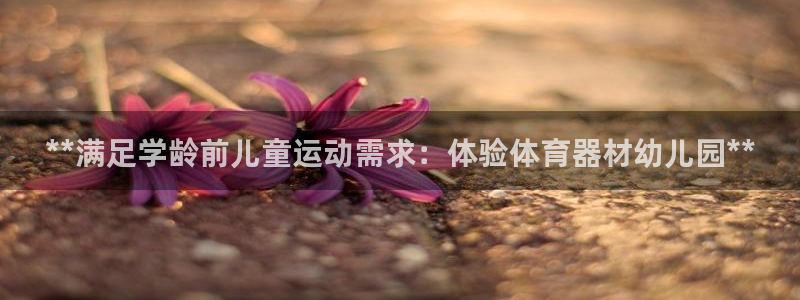 耀世娱乐百科官网：**满足学龄前儿童运动需求：体验体